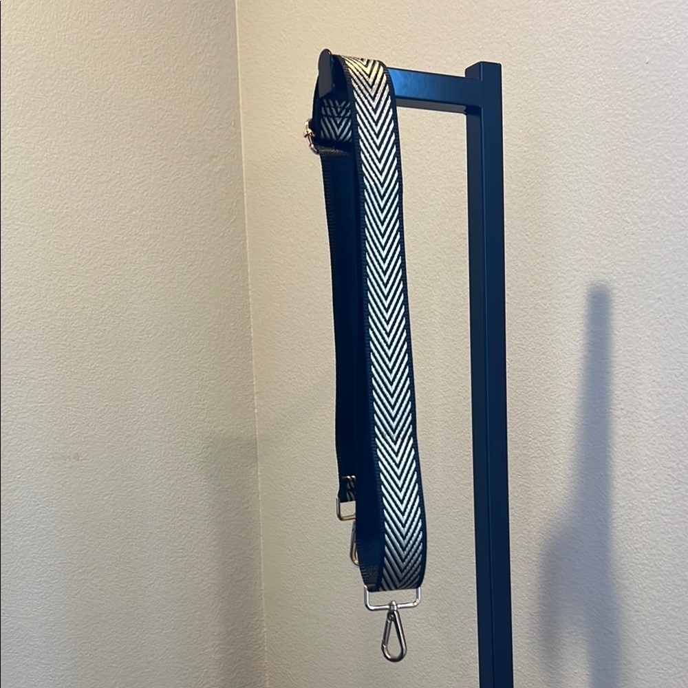 Black and Gold Chevron purse Strap